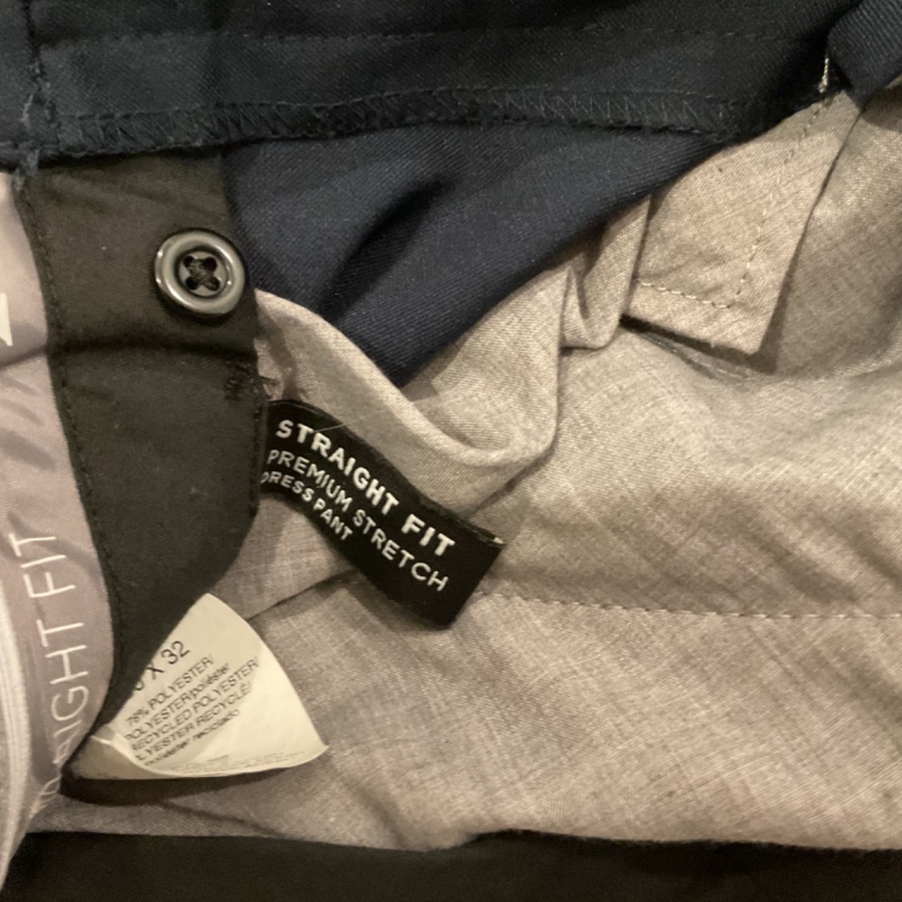 Haggar Straight Fit Size 30x32 Mens Dress Pants Navy Blue - Picture 10 of 10